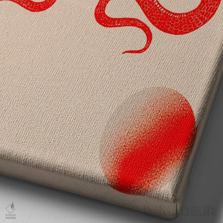 تابلو دوگانگی اثر بستورلد اثر سیرا کیلن - نمای نزدیک بافت بوم