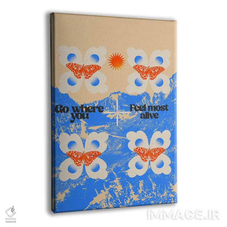 تابلو احساس زنده بودن کن اثر بستورلد اثر سیرا کیلن - نمای پرسپکتیو محصول