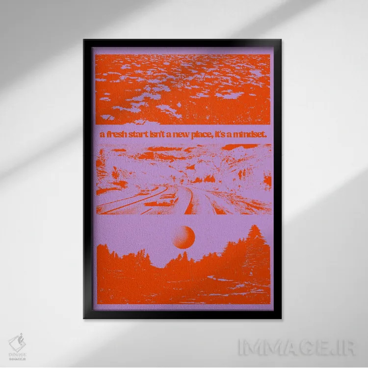 تابلو طرز فکر اثر بستورلد اثر سیرا کیلن - نمای قابدار مشکی