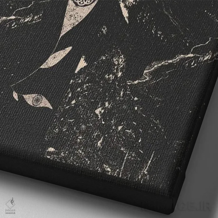 تابلو روحت را جستوجو کن اثر بستورلد اثر سیرا کیلن - نمای نزدیک بافت بوم