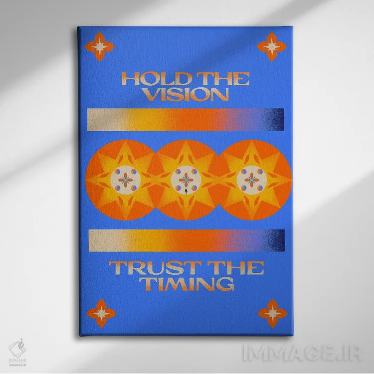 تابلو دیدگاه را نگه دار اثر بستورلد اثر سیرا کیلن - نمای روبهرو روی دیوار