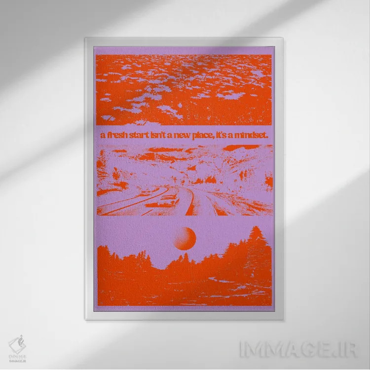 تابلو طرز فکر اثر بستورلد اثر سیرا کیلن - نمای قابدار سفید