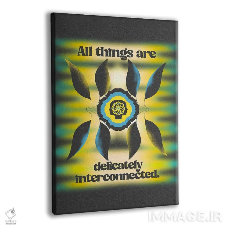 تابلو درهمتنیده اثر بستورلد اثر سیرا کیلن - نمای پرسپکتیو محصول