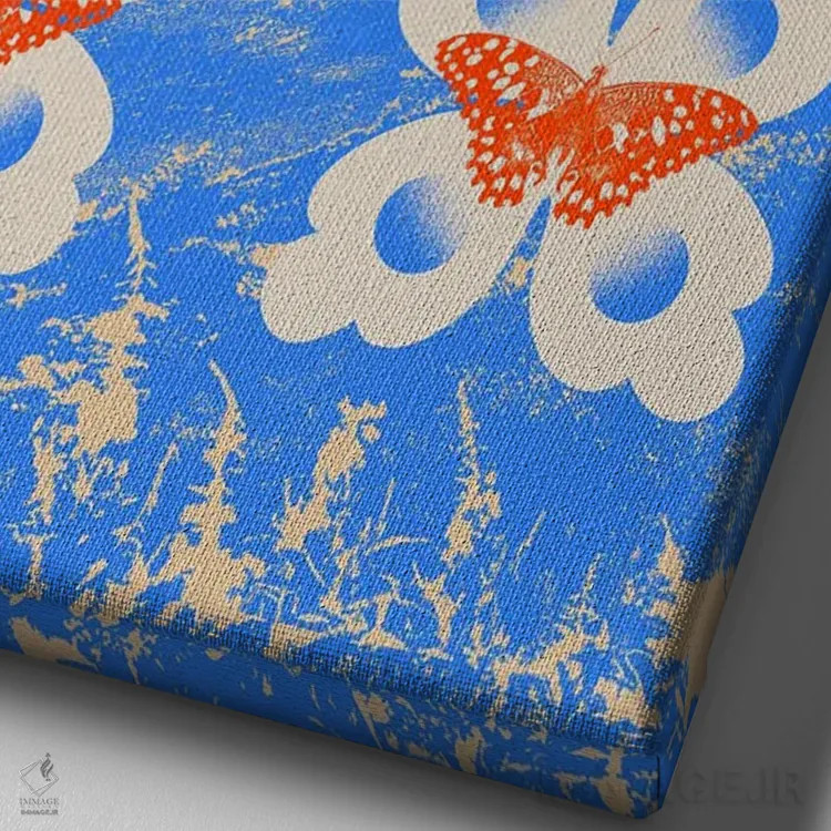 تابلو احساس زنده بودن کن اثر بستورلد اثر سیرا کیلن - نمای نزدیک بافت بوم