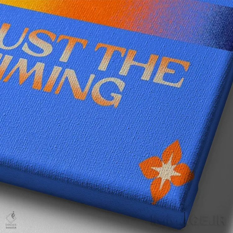 تابلو دیدگاه را نگه دار اثر بستورلد اثر سیرا کیلن - نمای نزدیک بافت بوم