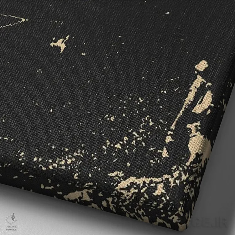 تابلو کار درونی اثر بستورلد اثر سیرا کیلن - نمای نزدیک بافت بوم