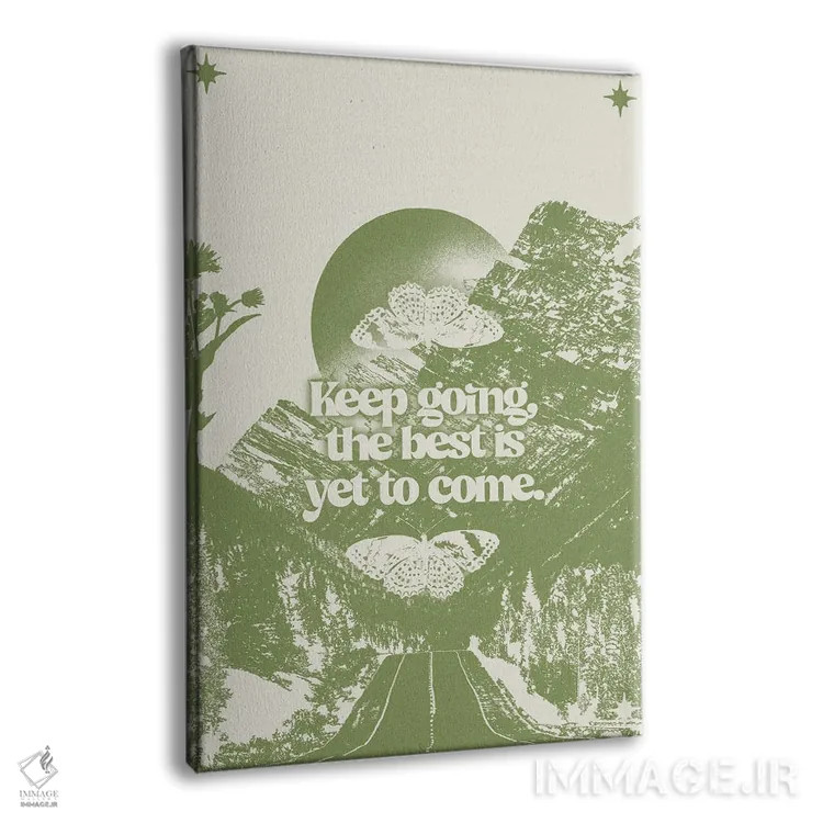 تابلو ادامه بده اثر بستورلد اثر سیرا کیلن - نمای پرسپکتیو محصول