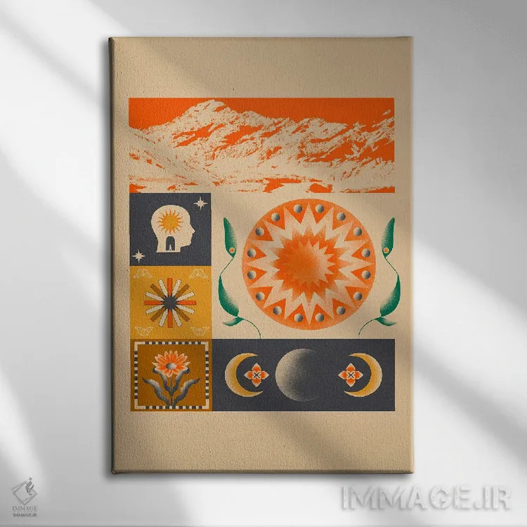 تابلو فراوانی اثر بستورلد اثر سیرا کیلن - نمای روبهرو روی دیوار