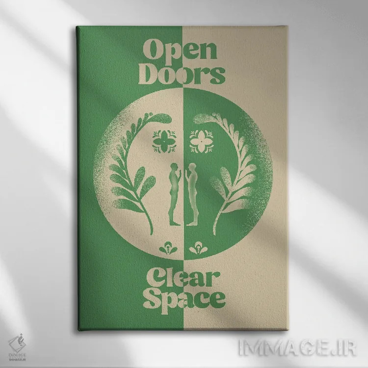 تابلو درها را باز کن اثر بستورلد اثر سیرا کیلن - نمای روبهرو روی دیوار