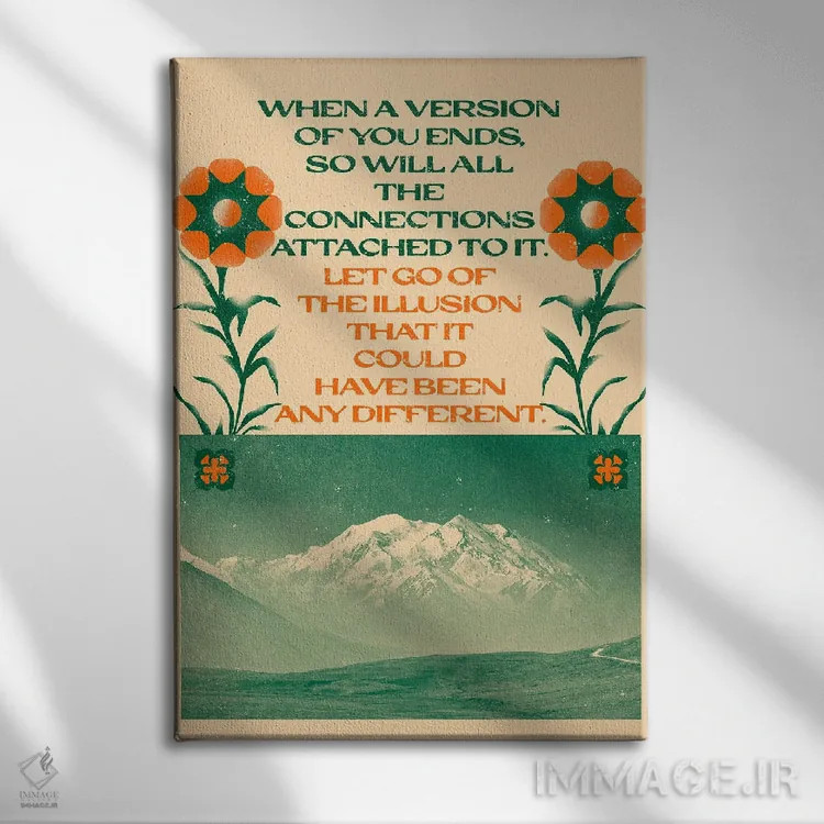 تابلو رها کن اثر بستورلد اثر سیرا کیلن - نمای روبهرو روی دیوار