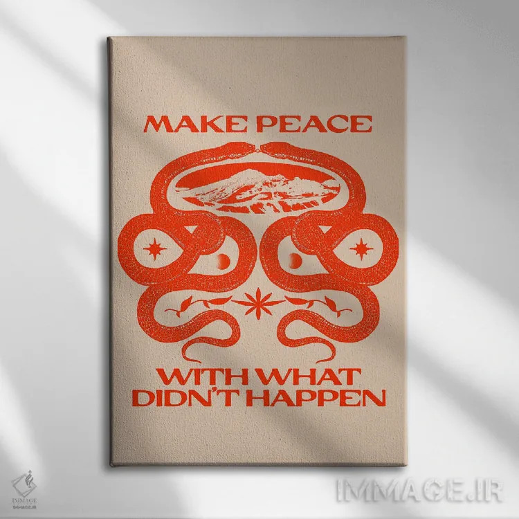 تابلو صلح برقرار کن اثر بستورلد اثر سیرا کیلن - نمای روبهرو روی دیوار