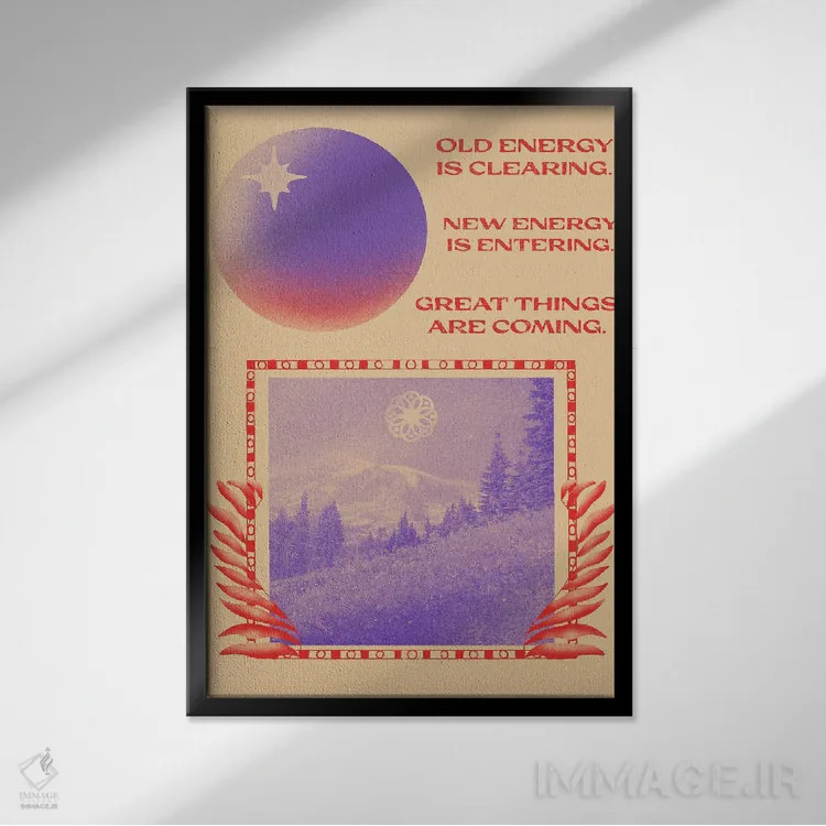 تابلو انرژی نو اثر بستورلد اثر سیرا کیلن - نمای قابدار مشکی