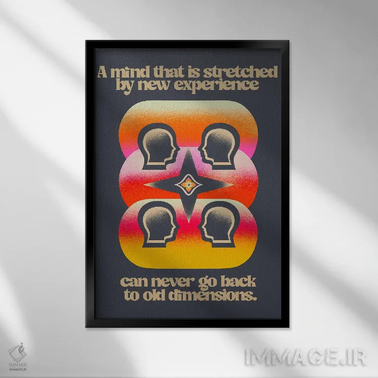 تابلو ابعاد قدیمی اثر بستورلد اثر سیرا کیلن - نمای قابدار مشکی