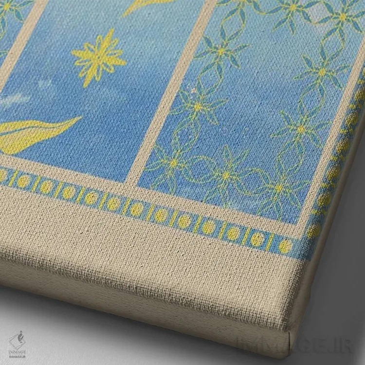 تابلو پنجرهای به روح تو اثر بستورلد اثر سیرا کیلن - نمای نزدیک بافت بوم