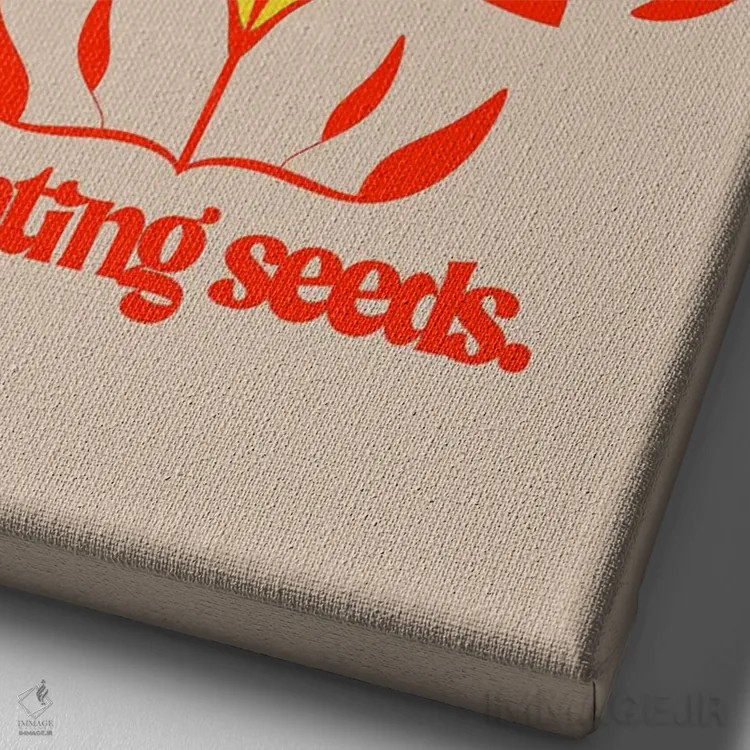 تابلو بذر بکار اثر بستورلد اثر سیرا کیلن - نمای نزدیک بافت بوم