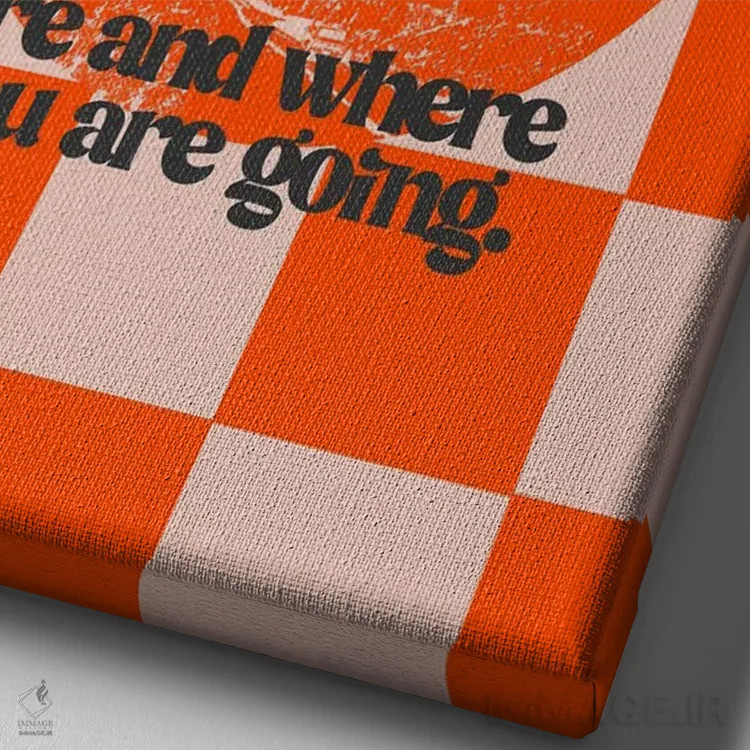 تابلو از فضا لذت ببر اثر بستورلد اثر سیرا کیلن - نمای نزدیک بافت بوم