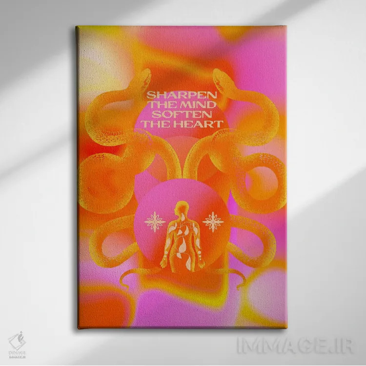 تابلو نرم شو اثر بستورلد اثر سیرا کیلن - نمای روبهرو روی دیوار