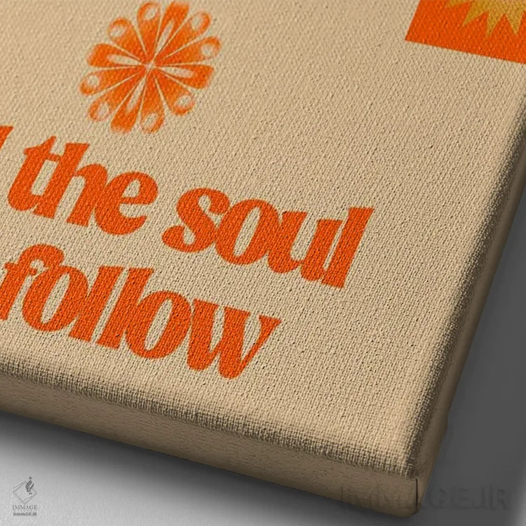 تابلو گفتوگوی روح اثر بستورلد اثر سیرا کیلن - نمای نزدیک بافت بوم