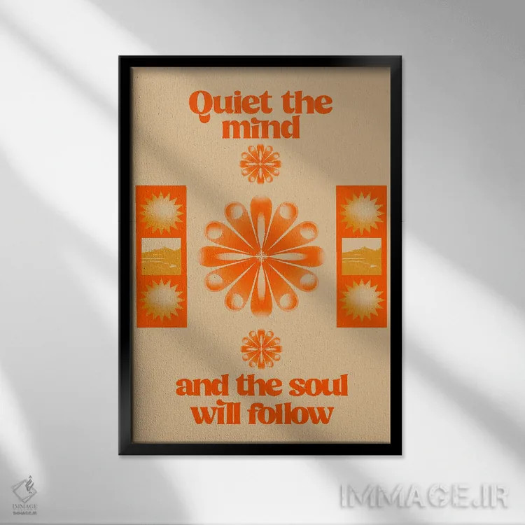 تابلو گفتوگوی روح اثر بستورلد اثر سیرا کیلن - نمای قابدار مشکی