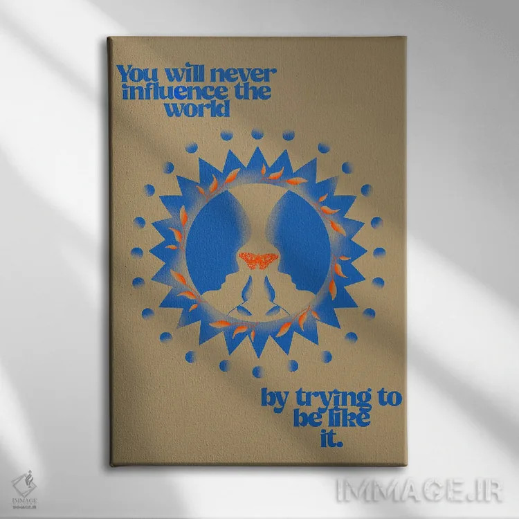 تابلو تأثیرگذاری اثر بستورلد اثر سیرا کیلن - نمای روبهرو روی دیوار