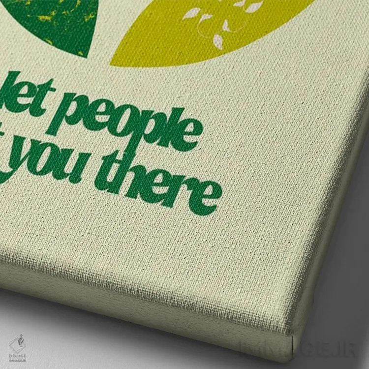 تابلو هماهنگ بمان اثر بستورلد اثر سیرا کیلن - نمای نزدیک بافت بوم