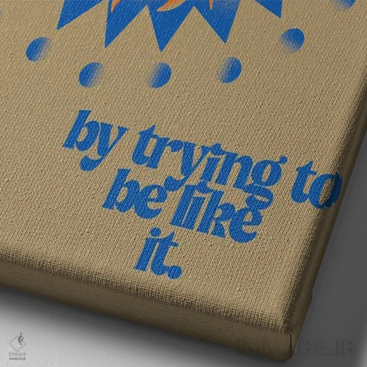 تابلو تأثیرگذاری اثر بستورلد اثر سیرا کیلن - نمای نزدیک بافت بوم