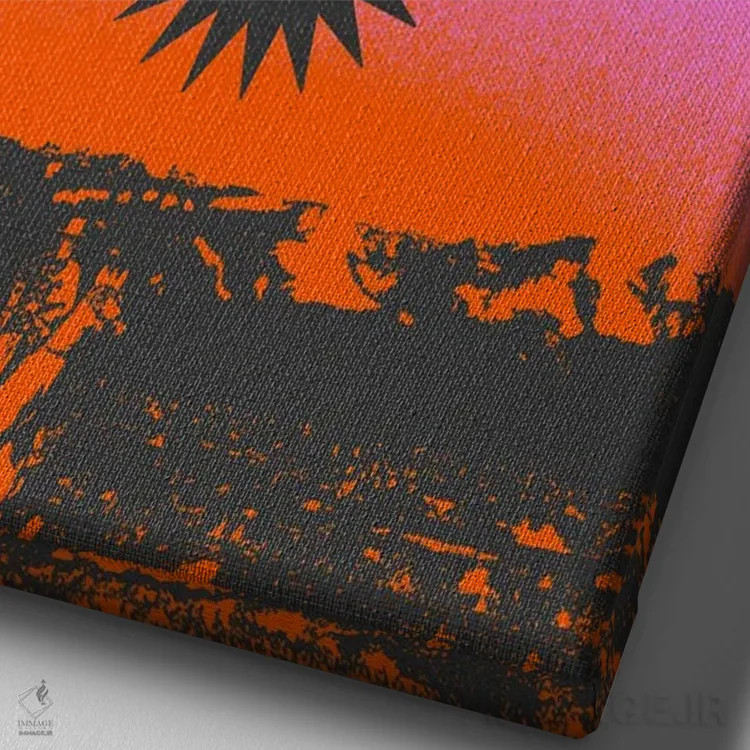 تابلو رویاهای تو اثر بستورلد اثر سیرا کیلن - نمای نزدیک بافت بوم