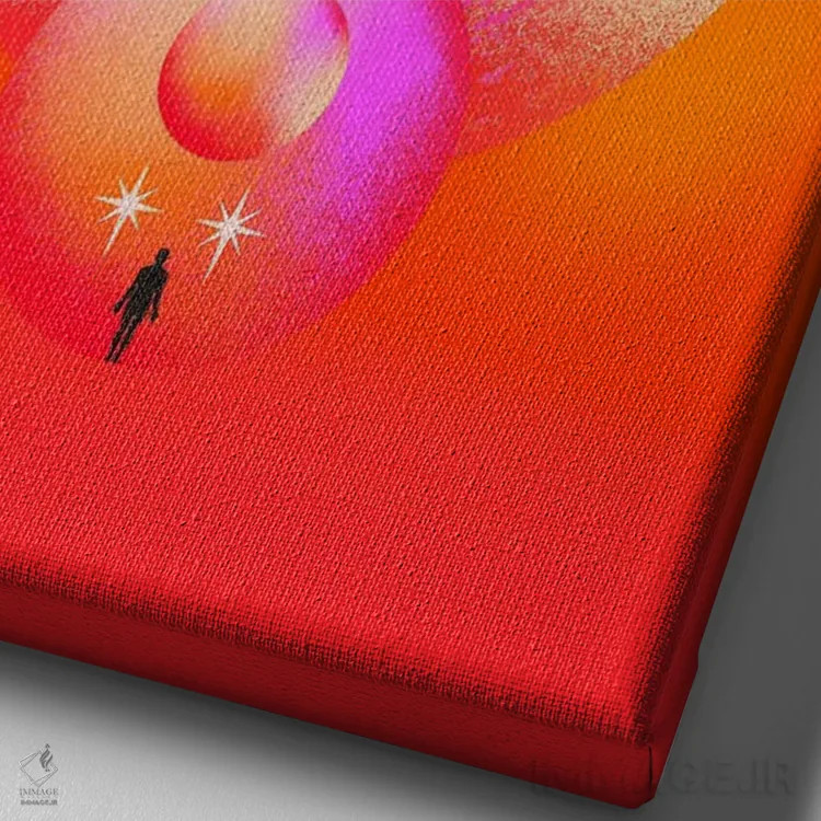 تابلو آنچه برای توست اثر بستورلد اثر سیرا کیلن - نمای نزدیک بافت بوم