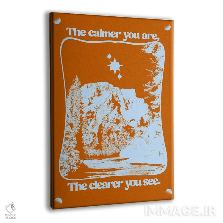 تابلو آرام و شفاف اثر بستورلد اثر سیرا کیلن - نمای پرسپکتیو محصول