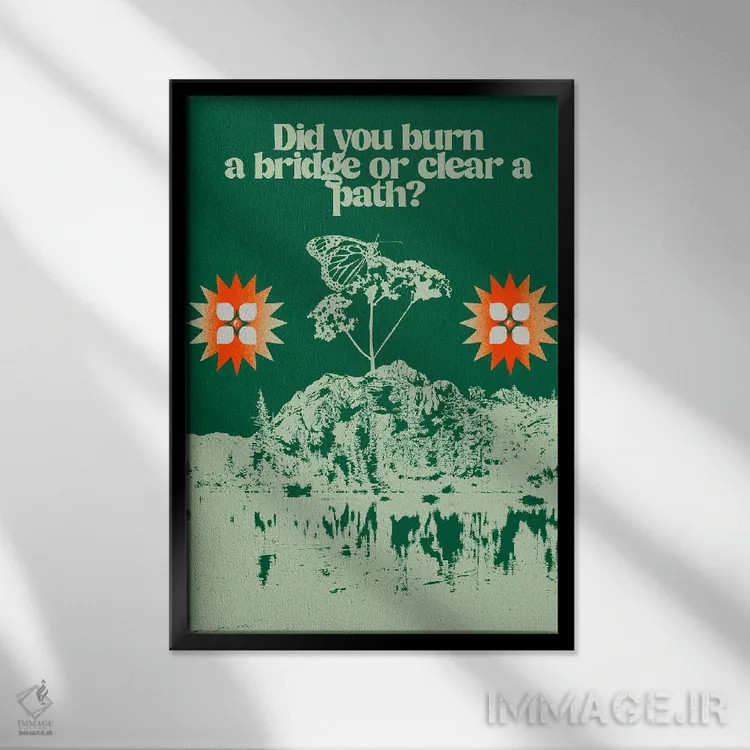 تابلو راهی روشن اثر بستورلد اثر سیرا کیلن - نمای قابدار مشکی