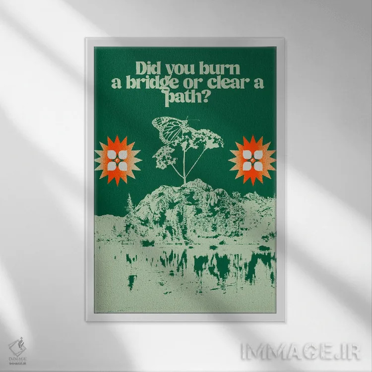 تابلو راهی روشن اثر بستورلد اثر سیرا کیلن - نمای قابدار سفید