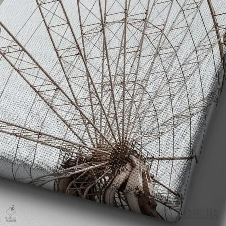 تابلو سامتر اثر کریستا برادوی - نمای نزدیک بافت بوم