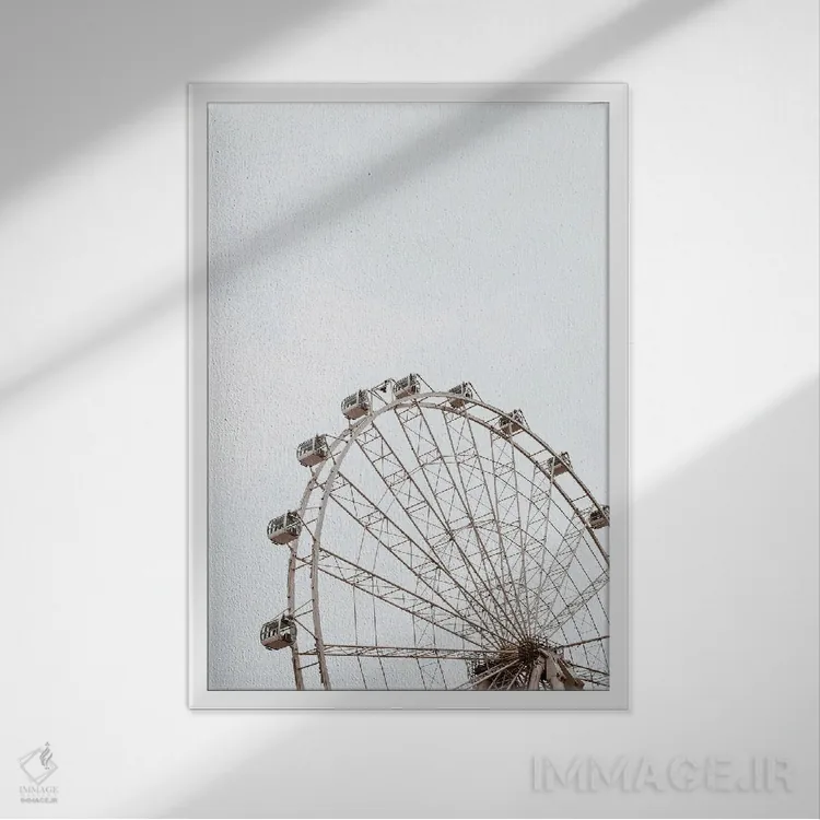 تابلو سامتر اثر کریستا برادوی - نمای قابدار سفید