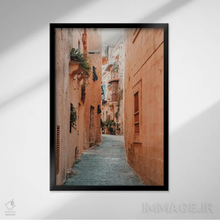 تابلو فَس (شهر مراکش) اثر کریستا برادوی - نمای قابدار مشکی