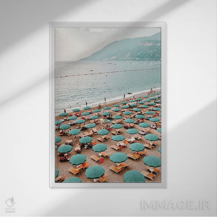 تابلو ژاکمل (در هائیتی) اثر کریستا برادوی - نمای قابدار سفید