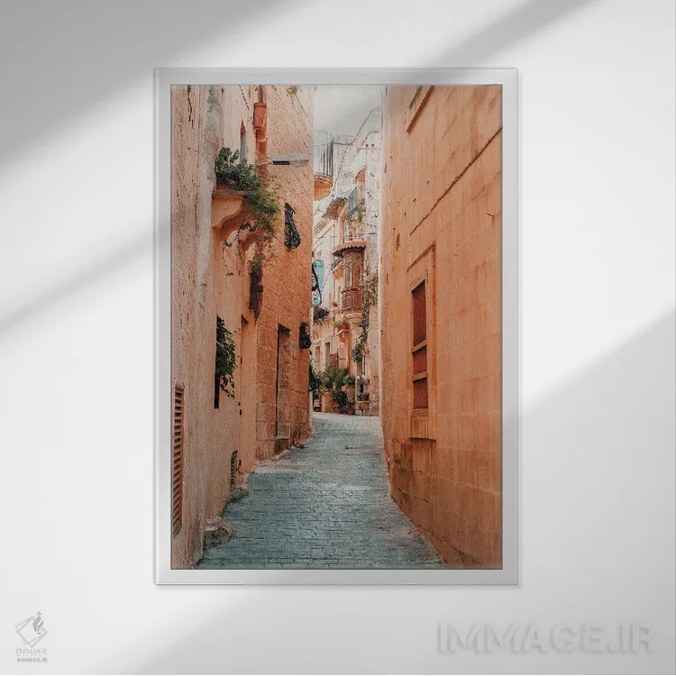 تابلو فَس (شهر مراکش) اثر کریستا برادوی - نمای قابدار سفید