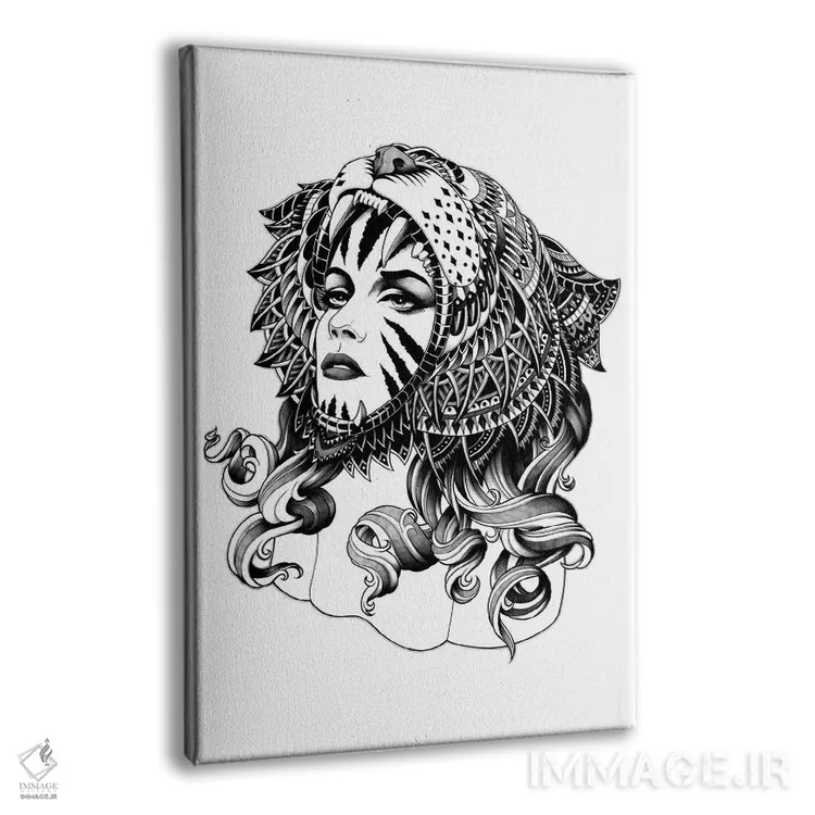 تابلو ببر ماده اثر بیوورکز - نمای پرسپکتیو محصول