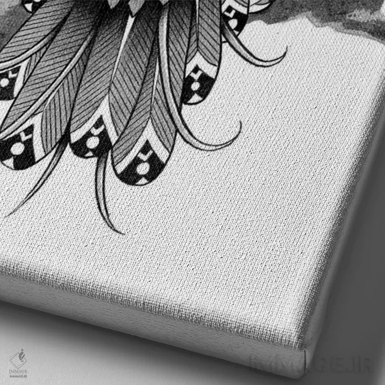 تابلو چرخریسک (پرنده) اثر بیوورکز - نمای نزدیک بافت بوم