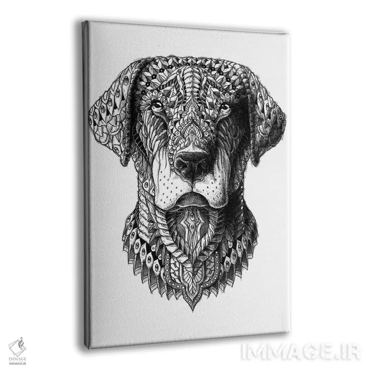 تابلو لبرادور (سگ) اثر بیوورکز - نمای پرسپکتیو محصول