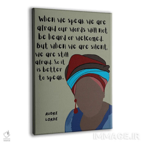 تابلو نقل قول لرد (خواننده) اثر برینی پرینتیبلز - نمای پرسپکتیو محصول