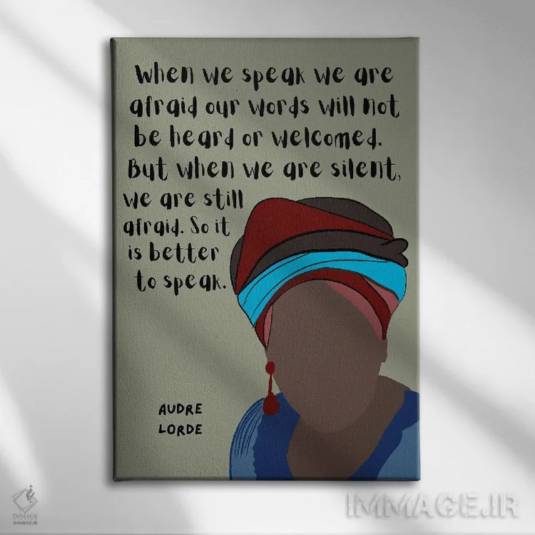 تابلو نقل قول لرد (خواننده) اثر برینی پرینتیبلز - نمای روبهرو روی دیوار