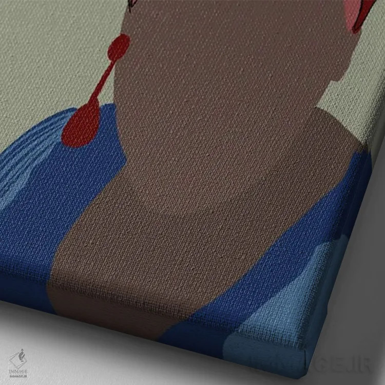 تابلو نقل قول لرد (خواننده) اثر برینی پرینتیبلز - نمای نزدیک بافت بوم