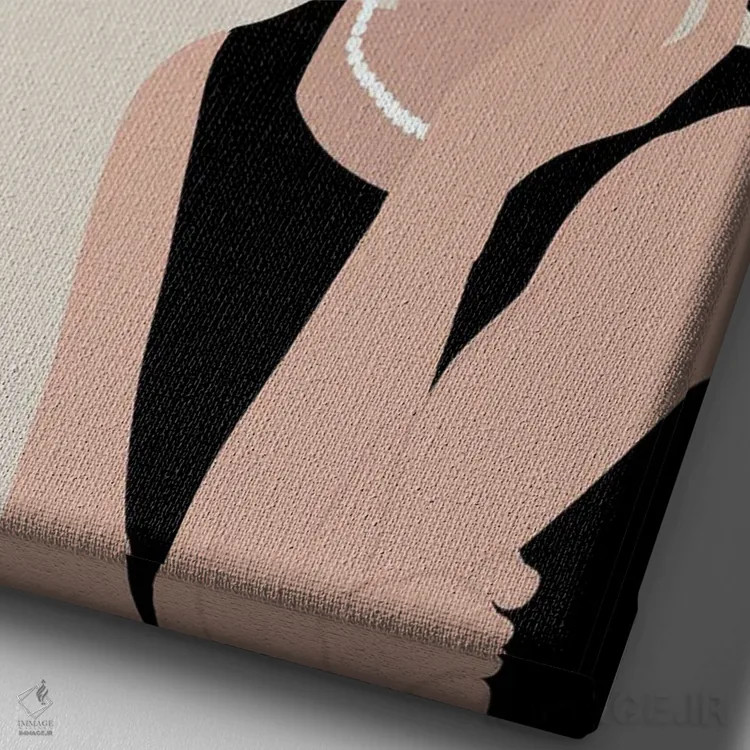 تابلو نقل قول هپبورن اثر برینی پرینتیبلز - نمای نزدیک بافت بوم