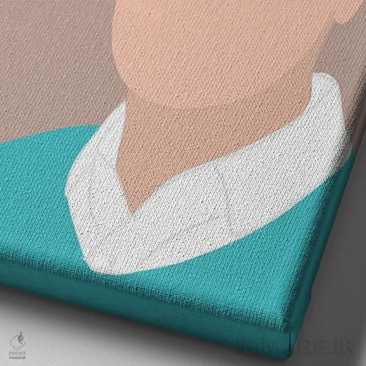 تابلو نقل قول بیل گیتس اثر برینی پرینتیبلز - نمای نزدیک بافت بوم