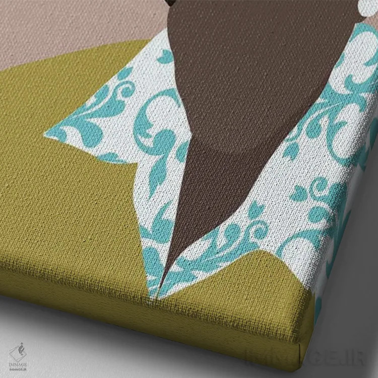 تابلو نقل قول باربارا جردن اثر برینی پرینتیبلز - نمای نزدیک بافت بوم