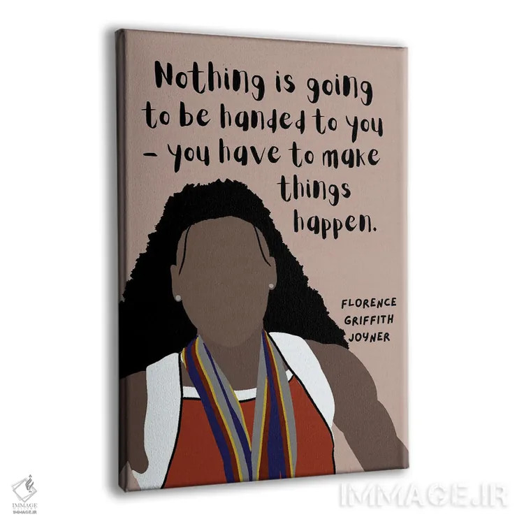 تابلو نقل قول جوینر اثر برینی پرینتیبلز - نمای پرسپکتیو محصول