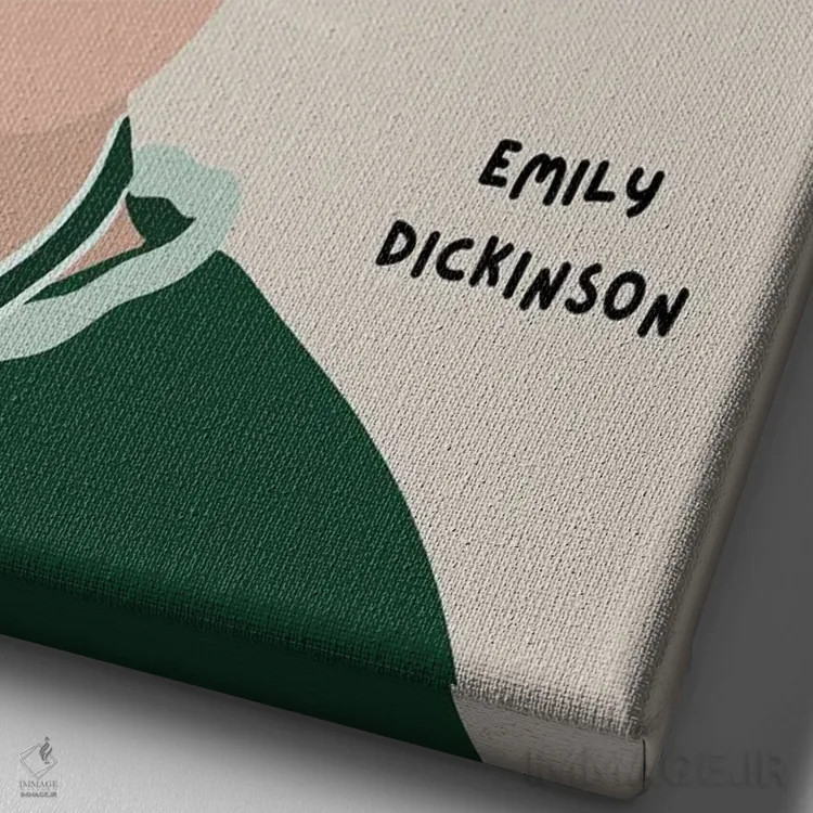 تابلو نقل قول امیلی دیکینسون اثر برینی پرینتیبلز - نمای نزدیک بافت بوم