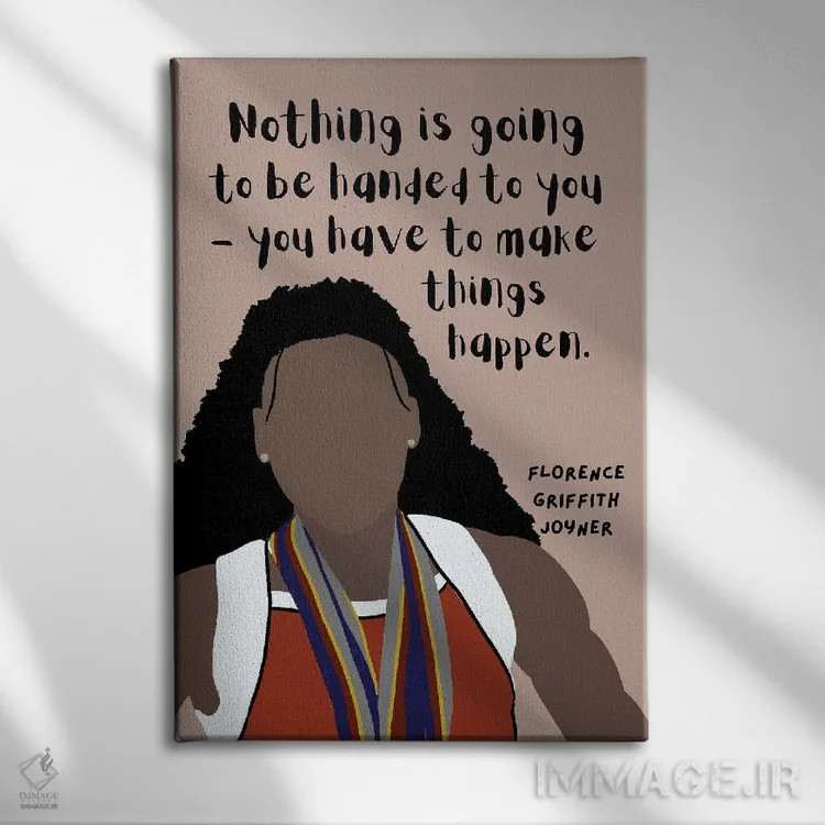 تابلو نقل قول جوینر اثر برینی پرینتیبلز - نمای روبهرو روی دیوار