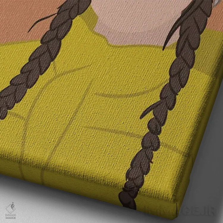 تابلو نقل قول تونبرگ (گرتا تونبرگ) اثر برینی پرینتیبلز - نمای نزدیک بافت بوم