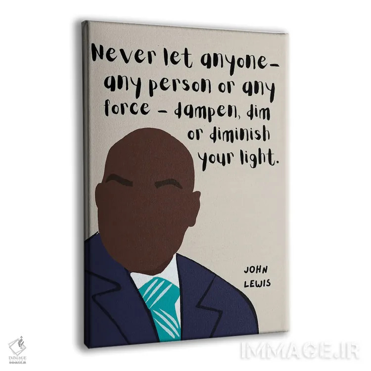 تابلو نقل قول جان لوئیس اثر برینی پرینتیبلز - نمای پرسپکتیو محصول